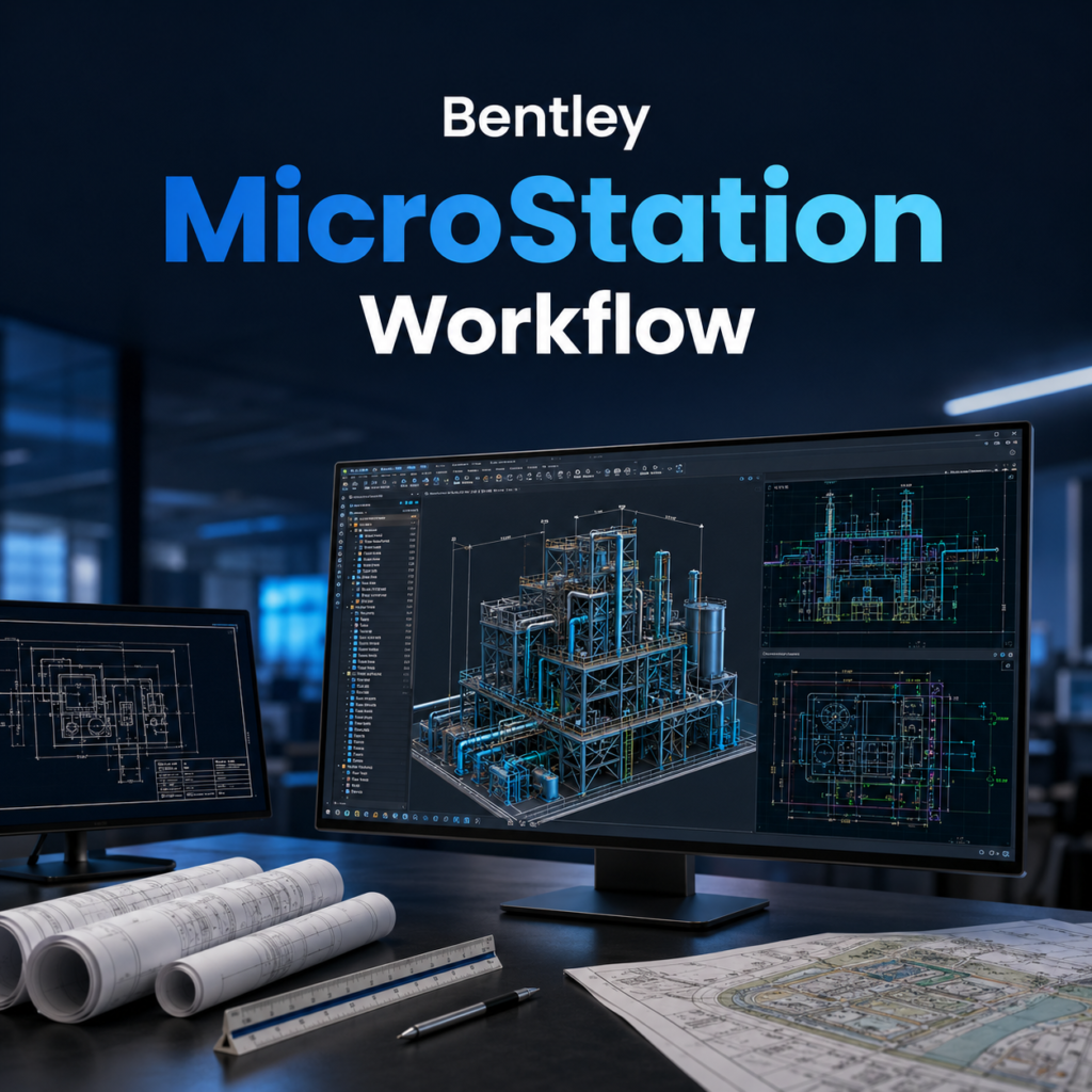 Bentley Microstation Workflow. Del dibujo técnico al modelado digital